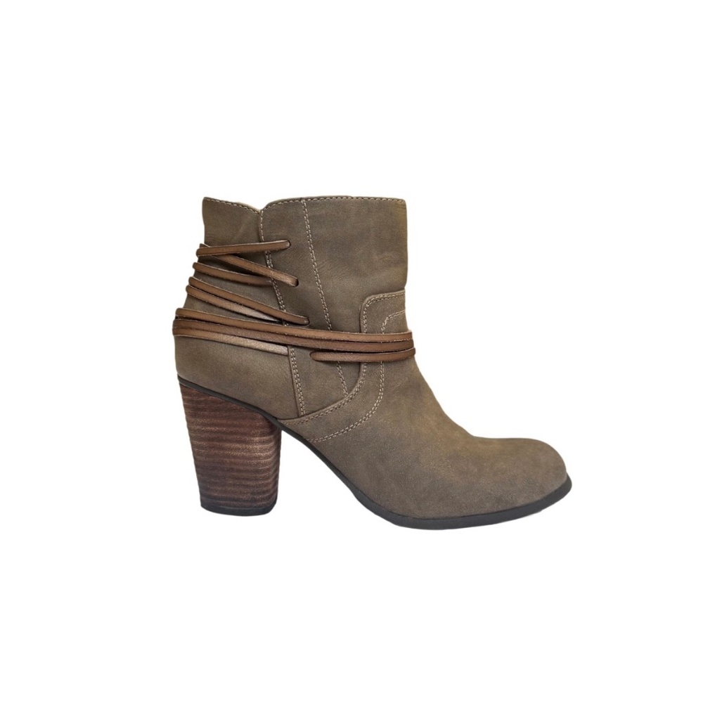 Madden Girl Denise Faux Leather Ankle Booties